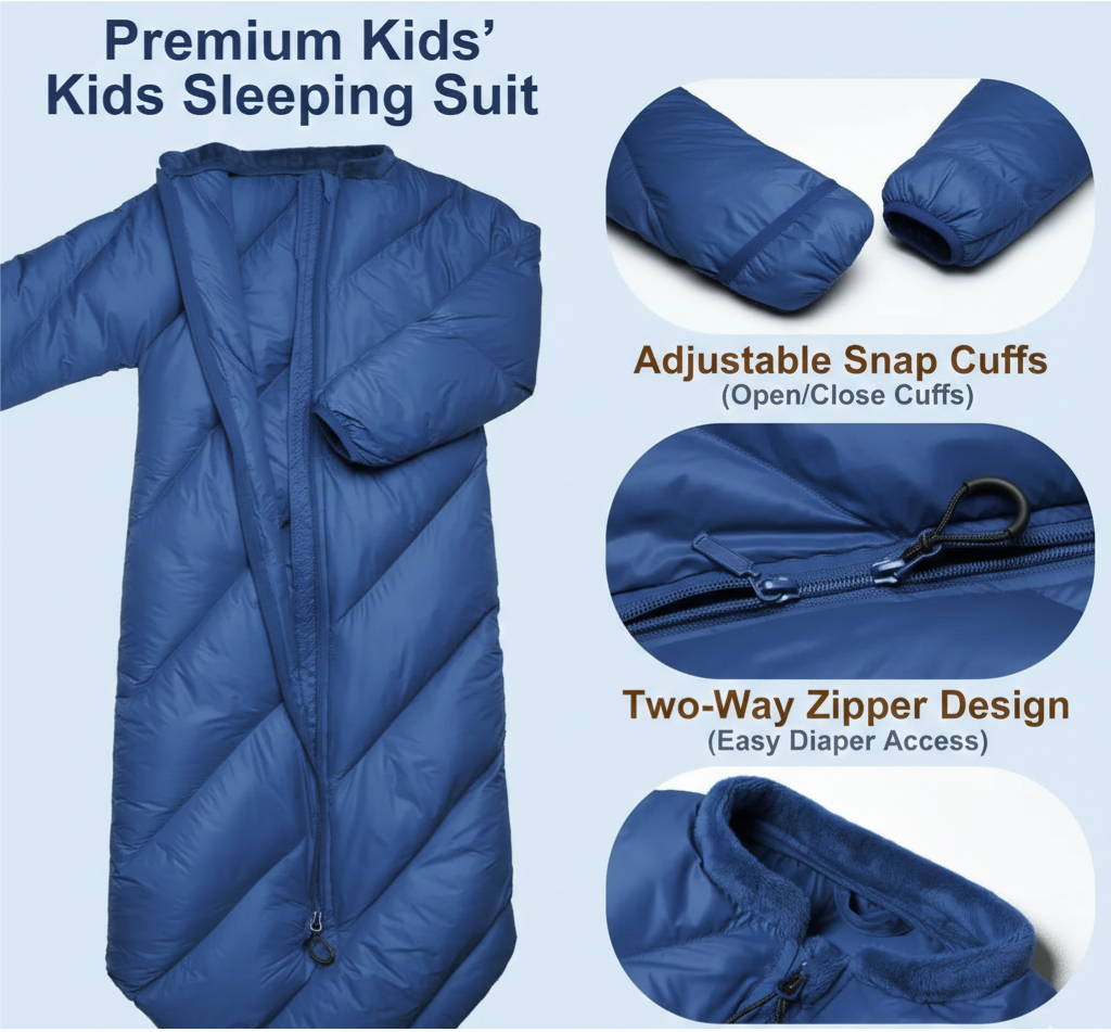 Kid-Friendly Lightweight Sleeping Bag | Grow-with-Me Design Extends to 46" | Portable Travel Bed for Toddlers Ages 2-4 | Unisex Pattern for Camping, Pre-K & Sleepovers